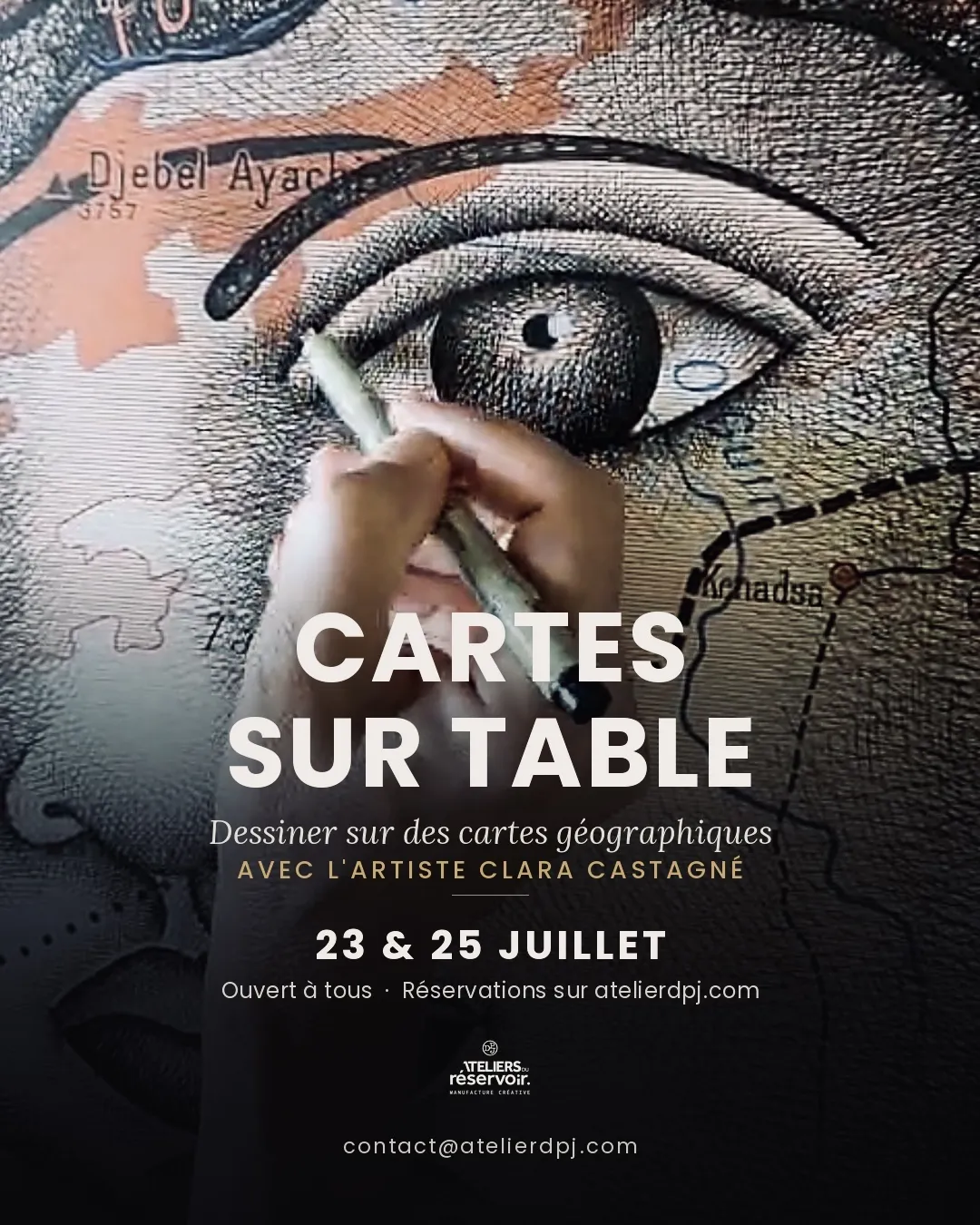 Atelier "Cartes sur table" avec l'artiste Clara Castagné / TOUS PUBLICS à partir de 12 ans